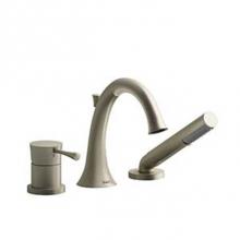  ED10BN - 3-piece deck-mount tub filler with handshower