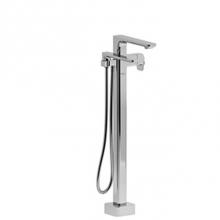 Riobel EQ39C-SPEX - 2-way Type T (thermostatic) coaxial floor-mount tub filler with hand shower