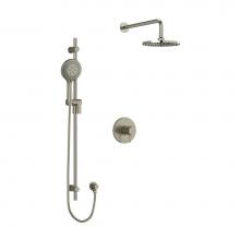Riobel KIT323PATMBN - Type T/P (thermostatic/pressure balance) 1/2'' coaxial 2-way system with hand shower and
