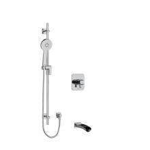 Riobel KIT1244SAC - 1/2'' 2-way Type T/P (thermostatic/pressure balance) coaxial system with spout and hand
