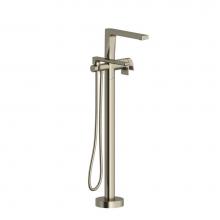  OD39BN - 2-way Type T (thermostatic) coaxial floor-mount tub filler with handshower