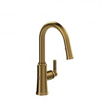 Riobel TTRD111BG - Trattoria™ Pull-Down Touchless Kitchen Faucet With C-Spout