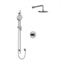 Riobel KIT323PATM+C-6 - Type T/P (thermostatic/pressure balance) 1/2'' coaxial 2-way system with hand shower and