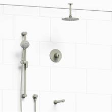 Riobel KIT#1345CSTMBN-6 - Type T/P (thermostatic/pressure balance) 1/2'' coaxial 3-way system with hand shower rai