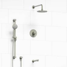 Riobel KIT#1345CSTMBN - Type T/P (thermostatic/pressure balance) 1/2'' coaxial 3-way system with hand shower rai