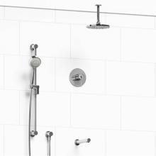 Riobel KIT#1345CSTMC-6 - Type T/P (thermostatic/pressure balance) 1/2'' coaxial 3-way system with hand shower rai