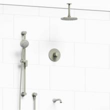 Riobel KIT#1345EDTMBN-6 - Type T/P (thermostatic/pressure balance) 1/2'' coaxial 3-way system with hand shower rai