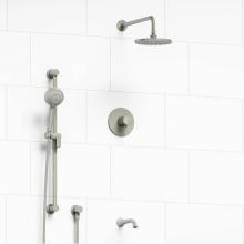 Riobel KIT#1345EDTMBN - Type T/P (thermostatic/pressure balance) 1/2'' coaxial 3-way system with hand shower rai
