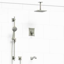 Riobel KIT#1345EFBN-6 - Type T/P (thermostatic/pressure balance) 1/2'' coaxial 3-way system with hand shower rai