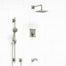 Riobel KIT#1345EFBN - Type T/P (thermostatic/pressure balance) 1/2'' coaxial 3-way system with hand shower rai