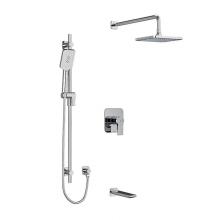  KIT#1345FRBN-SPEX - Type T/P (thermostatic/pressure balance)  1/2'' coaxial 3-way system with hand shower ra