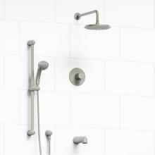 Riobel KIT#1345GNBN - Type T/P (thermostatic/pressure balance) 1/2'' coaxial 3-way system with hand shower rai