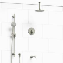 Riobel KIT#1345PATMBN-6 - Type T/P (thermostatic/pressure balance) 1/2'' coaxial 3-way system with hand shower rai