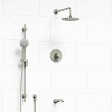 Riobel KIT#1345PATMBN - Type T/P (thermostatic/pressure balance) 1/2'' coaxial 3-way system with hand shower rai