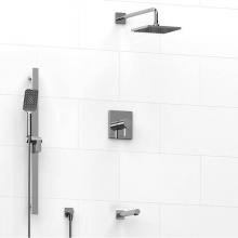 Riobel KIT#1345PFTQC - Type T/P (thermostatic/pressure balance) 1/2'' coaxial 3-way system with hand shower rai