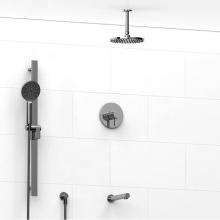 Riobel KIT#1345PXTMC-6 - Type T/P (thermostatic/pressure balance) 1/2'' coaxial 3-way system with hand shower rai
