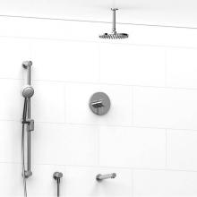 Riobel KIT#1345RUTMC-6 - Type T/P (thermostatic/pressure balance) 1/2'' coaxial 3-way system with hand shower rai