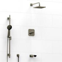  KIT#1345SAPN-SPEX - Type T/P (thermostatic/pressure balance) 1/2'' coaxial 3-way system with hand shower rai