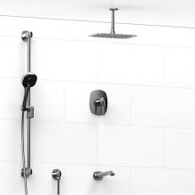 Riobel KIT#1345VYC-6 - Type T/P (thermostatic/pressure balance) 1/2'' coaxial 3-way system with hand shower rai