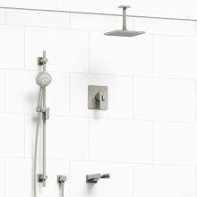 Riobel KIT#1345ZOTQBN-6 - Type T/P (thermostatic/pressure balance) 1/2'' coaxial 3-way system with hand shower rai