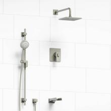 Riobel KIT#1345ZOTQBN - Type T/P (thermostatic/pressure balance) 1/2'' coaxial 3-way system with hand shower rai