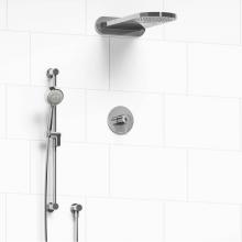 Riobel KIT#2745CSTMC - Type T/P (thermostatic/pressure balance) 1/2'' coaxial 3-way system with hand shower rai