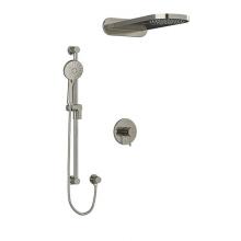 Riobel KIT#2745EDTMBN - Type T/P (thermostatic/pressure balance) 1/2'' coaxial 3-way system with hand shower rai