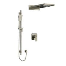 Riobel KIT#2745EQBN - Type T/P (thermostatic/pressure balance) 1/2'' coaxial 3-way system with hand shower rai