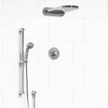 Riobel KIT#2745GNC - Type T/P (thermostatic/pressure balance) 1/2'' coaxial 3-way system with hand shower rai