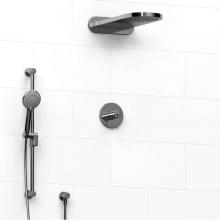 Riobel KIT#2745GSC - Type T/P (thermostatic/pressure balance)  1/2'' coaxial 3-way system with hand shower ra