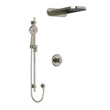 Riobel KIT#2745MMRD+BN - Type T/P (thermostatic/pressure balance) 1/2'' coaxial 3-way system with hand shower rai