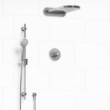 Riobel KIT#2745MMRD+C-EX - Type T/P (thermostatic/pressure balance) 1/2'' coaxial 3-way system with hand shower rai