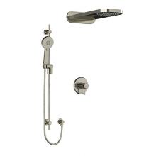 Riobel KIT#2745MMRDLBN - Type T/P (thermostatic/pressure balance) 1/2'' coaxial 3-way system with hand shower rai