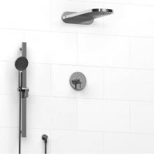 Riobel KIT#2745PXTMC - Type T/P (thermostatic/pressure balance) 1/2'' coaxial 3-way system with hand shower rai