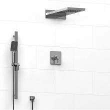Riobel KIT#2745PXTQC - Type T/P (thermostatic/pressure balance) 1/2'' coaxial 3-way system with hand shower rai