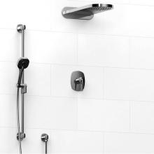 Riobel KIT#2745VYC - Type T/P (thermostatic/pressure balance) 1/2'' coaxial 3-way system with hand shower rai