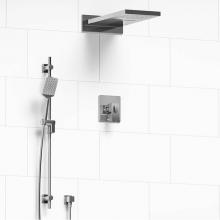 Riobel KIT#2745ZOTQC - Type T/P (thermostatic/pressure balance) 1/2'' coaxial 3-way system with hand shower rai