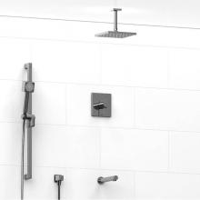 Riobel KIT#2845C-6 - Type T/P (thermostatic/pressure balance) 1/2'' coaxial 3-way system with hand shower rai