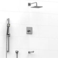Riobel KIT#2845C - Type T/P (thermostatic/pressure balance) 1/2'' coaxial 3-way system with hand shower rai