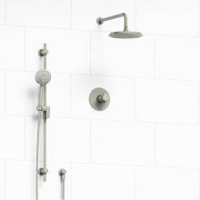 Riobel KIT#323MMRD+BN - Type T/P (thermostatic/pressure balance) 1/2'' coaxial 2-way system with hand shower and