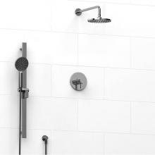 Riobel KIT#323PXTMC - Type T/P (thermostatic/pressure balance) 1/2'' coaxial 2-way system with hand shower and