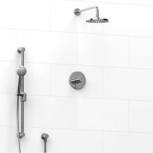 Riobel KIT#323RUTMC - Type T/P (thermostatic/pressure balance) 1/2'' coaxial 2-way system with hand shower and
