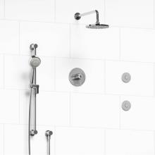 Riobel KIT#3545CSTMC - Type T/P (thermostatic/pressure balance) 1/2'' coaxial 3-way system, hand shower rail, e