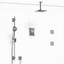 Riobel KIT#3545EFC-6 - Type T/P (thermostatic/pressure balance) 1/2'' coaxial 3-way system, hand shower rail, e