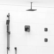 Riobel KIT#3545EQC-6 - Type T/P (thermostatic/pressure balance) 1/2'' coaxial 3-way system, hand shower rail, e
