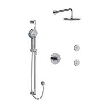  KIT#3545PBC - Type T/P (thermostatic/pressure balance) 1/2'' coaxial 3-way system, hand shower rail, e