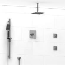Riobel KIT#3545PXTQC-6 - Type T/P (thermostatic/pressure balance) 1/2'' coaxial 3-way system, hand shower rail, e