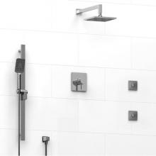 Riobel KIT#3545PXTQC - Type T/P (thermostatic/pressure balance) 1/2'' coaxial 3-way system, hand shower rail, e