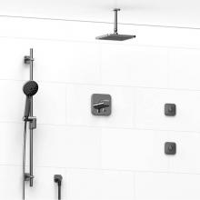 Riobel KIT#3545SAC-6 - Type T/P (thermostatic/pressure balance) 1/2'' coaxial 3-way system, hand shower rail, e