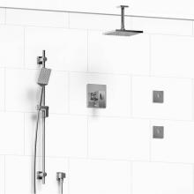 Riobel KIT#3545ZOTQC-6 - Type T/P (thermostatic/pressure balance) 1/2'' coaxial 3-way system, hand shower rail, e